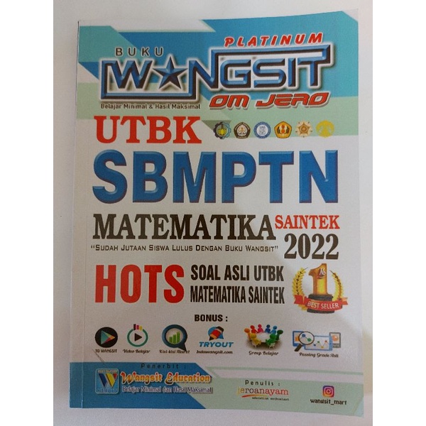 PRELOVED Buku Wangsit UTBK SBMPTN 2022 Matematika