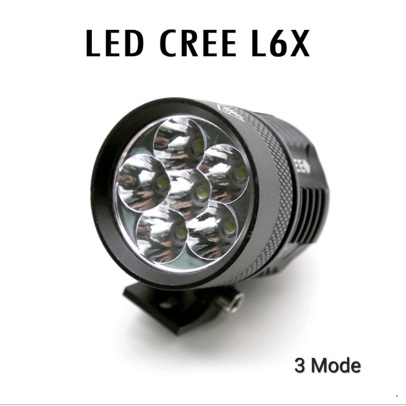 Lampu LED Cree Tembak Sorot L6X 60 Watt 6 Titik Mata VINYX Motor Mobil 60W 60Watt