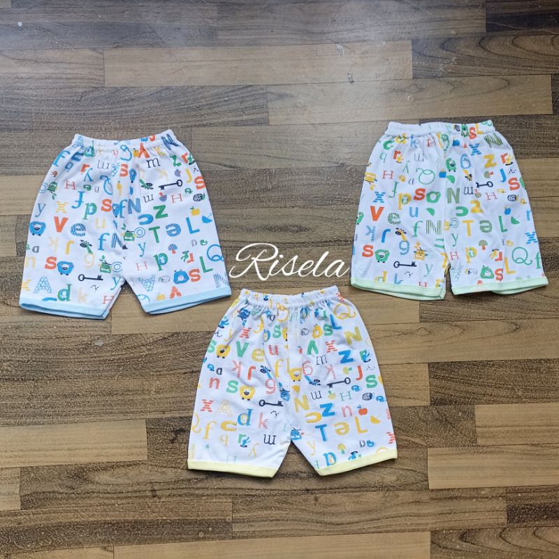 6 PCS Celana Pendek Bayi Usia 2 - 12 Bulan