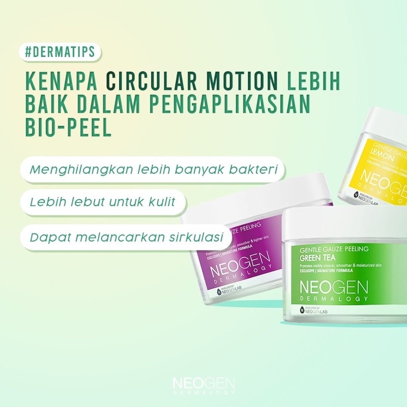 NEOGEN DERMALOGY Bio Peel Gauze Peeling LEMON | GREENTEA | WINE (SACHET 1 pad)