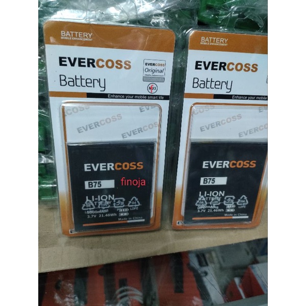 baterai Evercoss B75 B75A battery batteri Evercoss Original