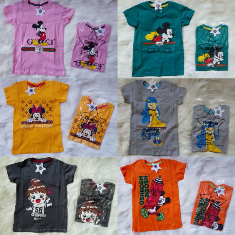 Kaos anak cewe 2-8 thn (COD)