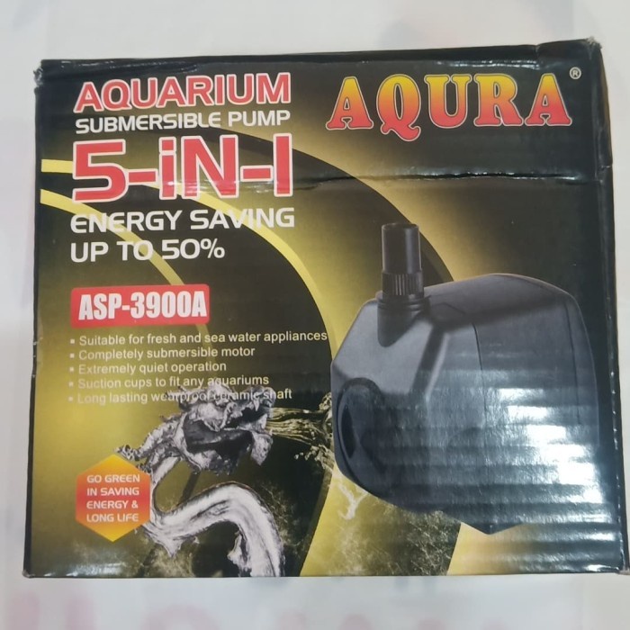 Aquarium Pompa Celup Water Pump Aqura Asp 3900 A 5 In 1 Hidroponik