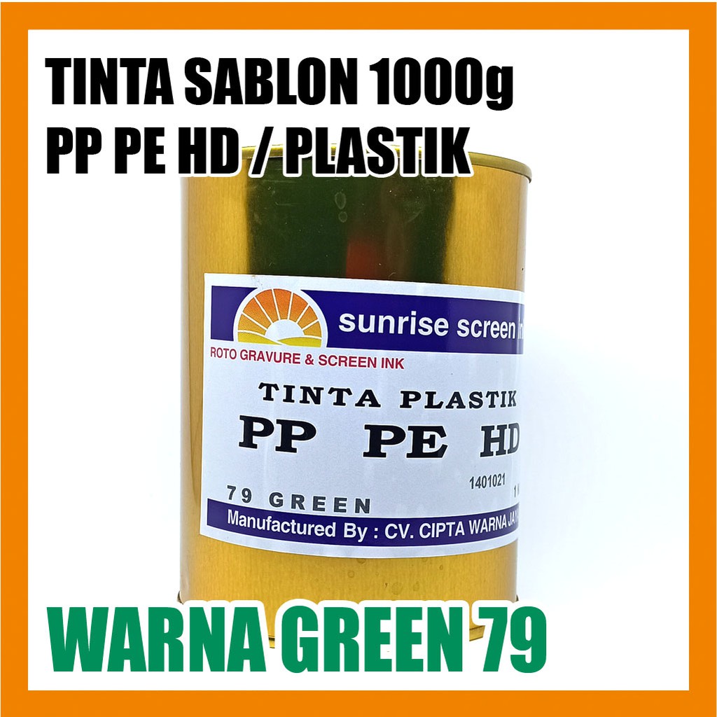 

Tinta Sablon Plastik PPHD 79 GREEN 1000g