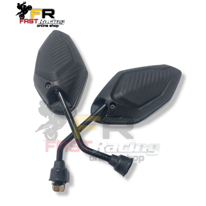 Spion Model Honda Vario 150 Carbon Dop Panjang 15cm Black