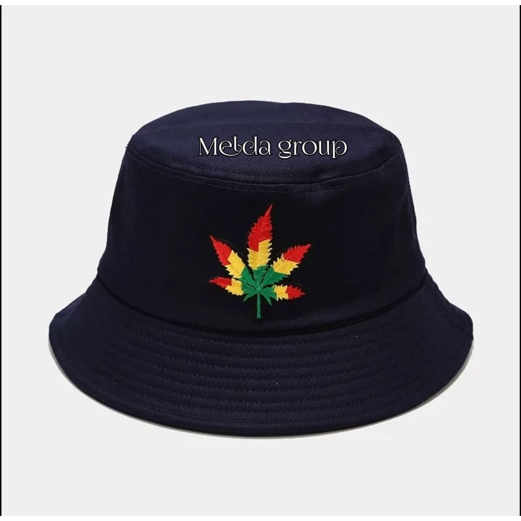 Bucket Hat Pria Wanita Casual Stylish Fashion Plain Material Cotton Premium