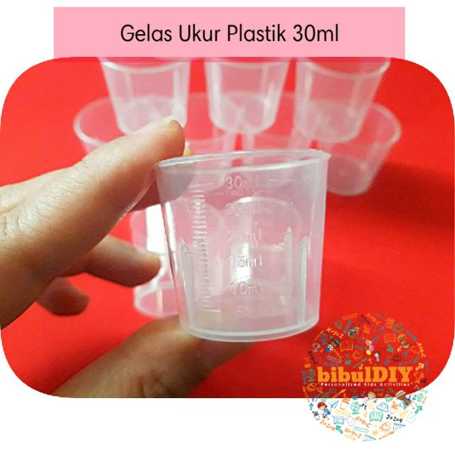 Gelas Ukur Plastik 30ml & 100ml | Gelas Takar | Measuring Cup