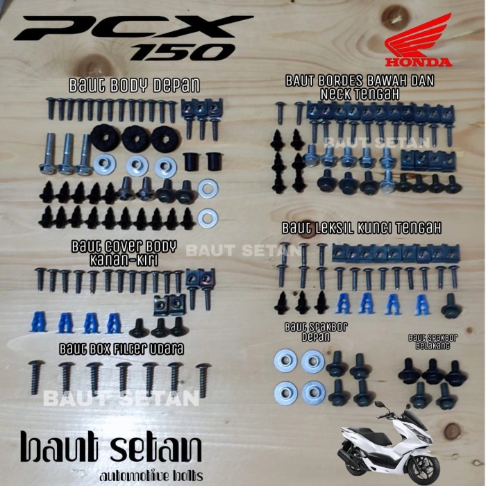 baut full body Honda PCX/baut full set body pcx/baut pcx