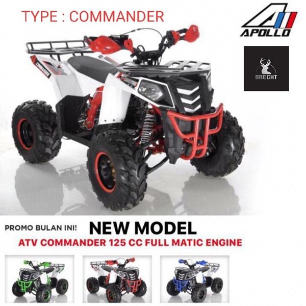 Motor Bensin ATV Apollo Commander 125cc Full Matic