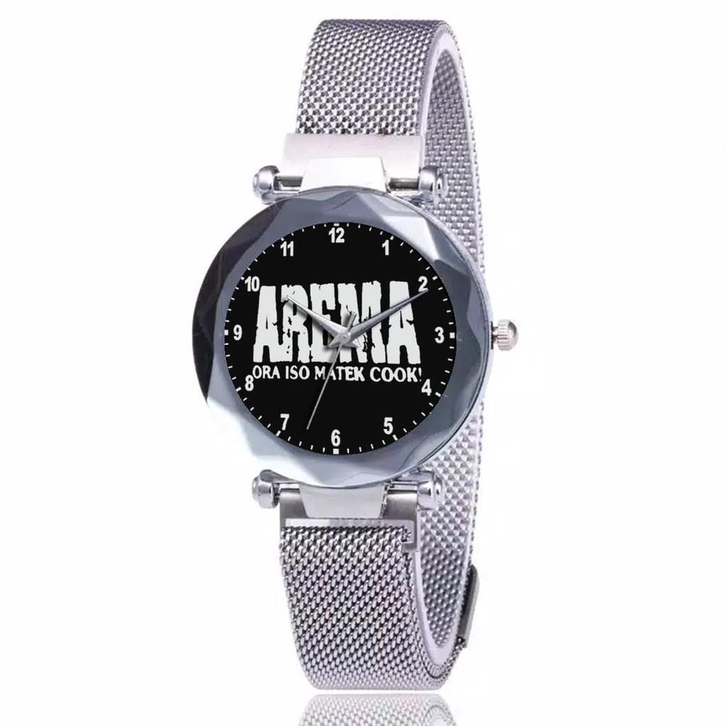 Jam Tangan Wanita Custom - AREMANITA AREMA MOTIF 6 Free Box &amp; Batre Cadangan