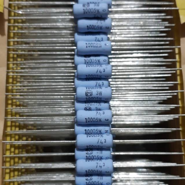 Resistor Panasonik 100 ohm  3W  5%