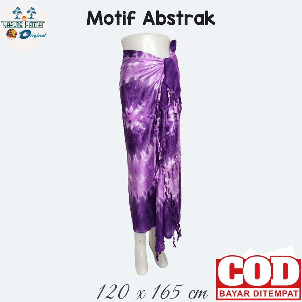 Grosir Sarung Pantai Abstrak Katun Rayon 160/120 cm Rumbai Sembilan Mode