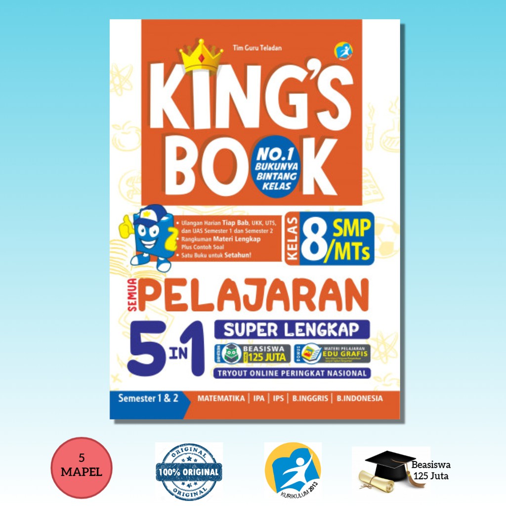 Buku Soal Smp Kings Book Kelas 8 Smp Semua Pelajaran 5in1 Buku Ulangan Viii Smp Shopee Indonesia