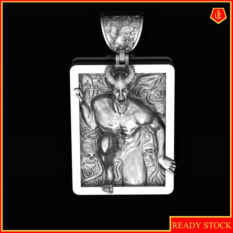 [Ready Stock]Fashion Personality Devil Vintage Thai Silver Pendant