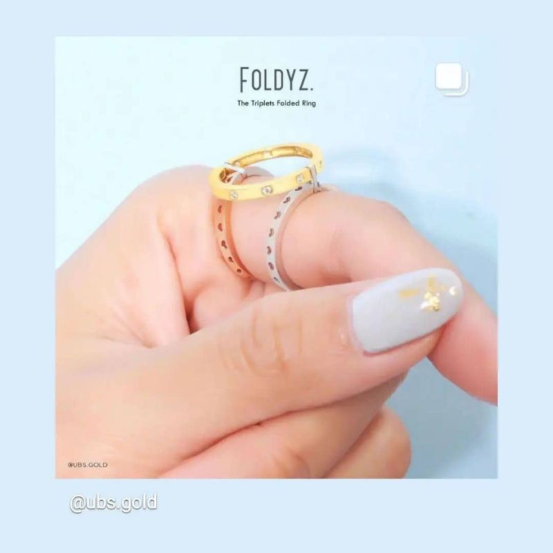 Cincin Foldys Ring 3 in 1 UBS 8K kadar 375