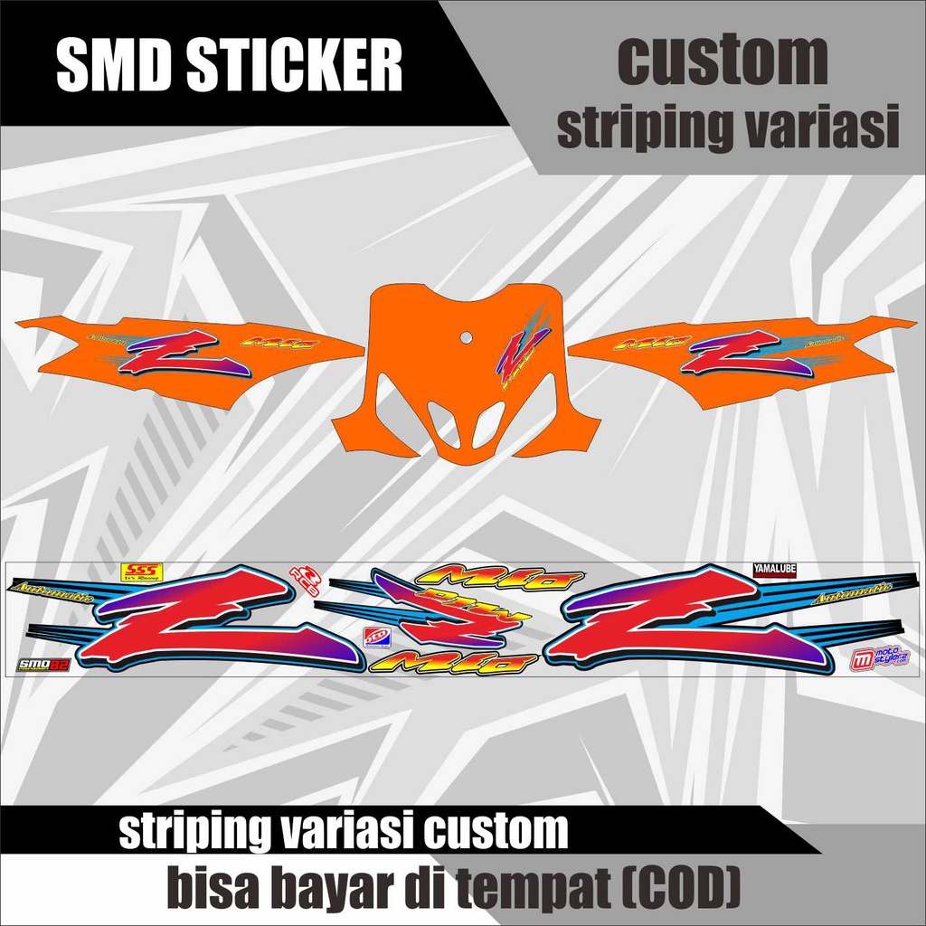 STRIPING VARIASI MOTOR MIO SPORTY THAILAND Z