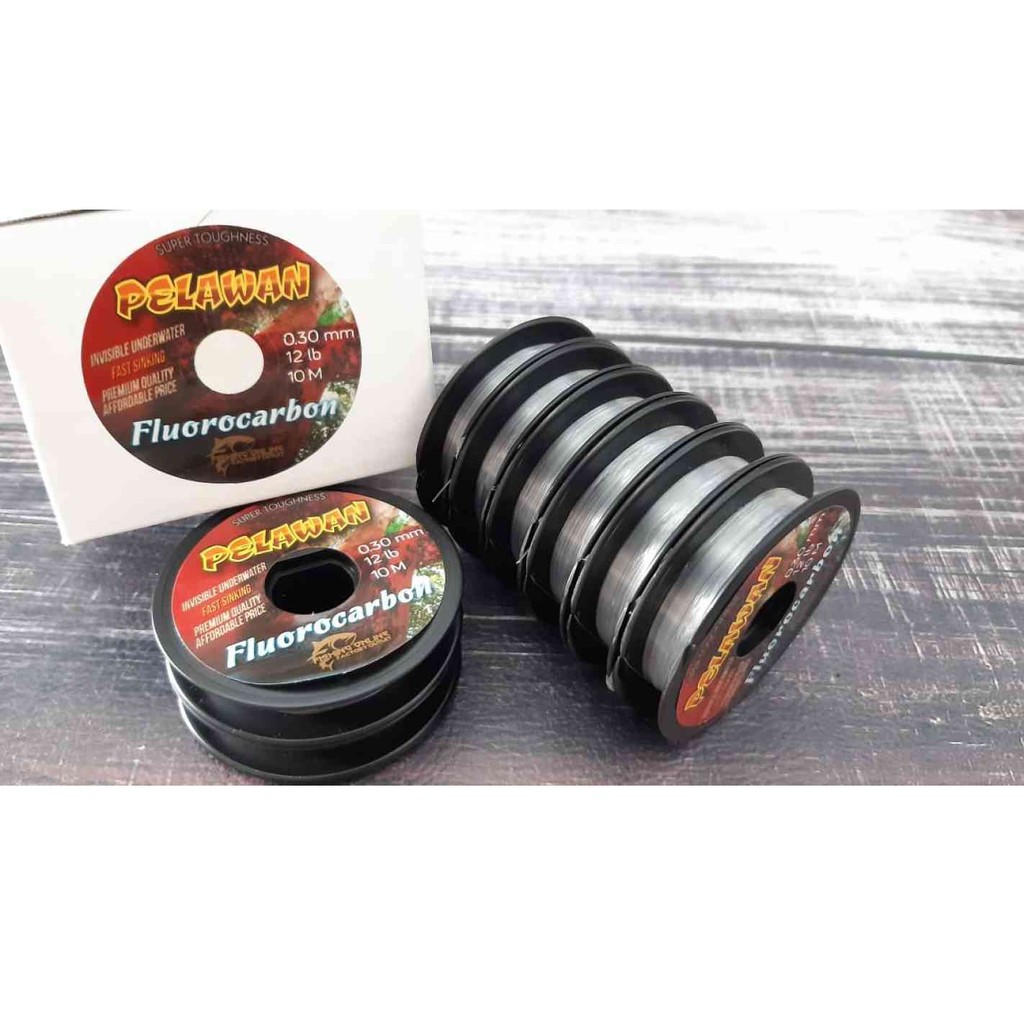 SENAR LEADER SHOCK LEADER 100% FLUOROCARBON PELAWAN 10M