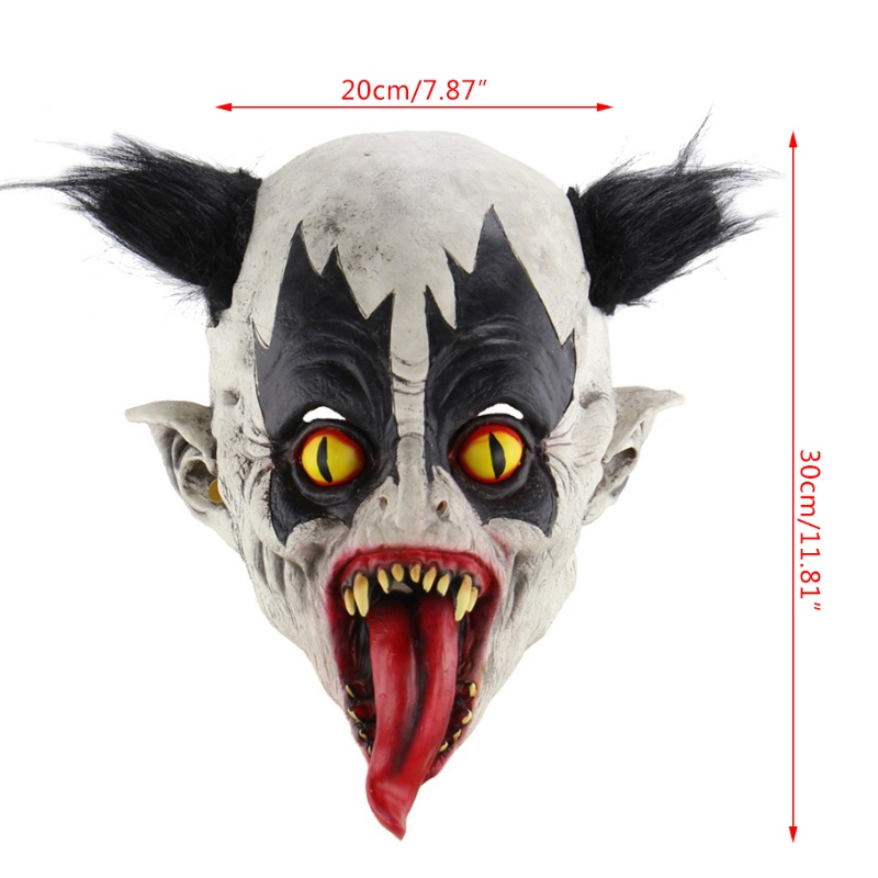 Perisai Badut Horror Bahan Latex Untuk Pesta Halloween