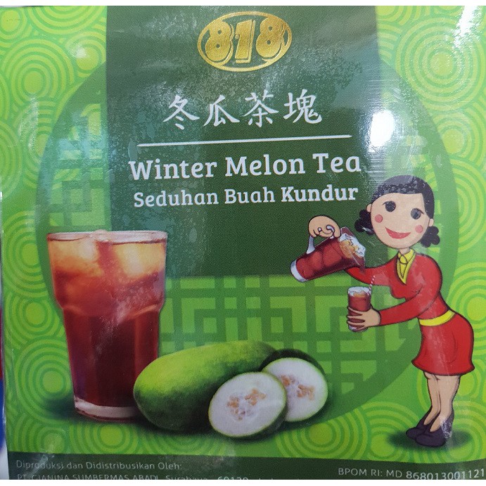 

WINTER MELON TEA SEDUHAN BUAH KUNDUR MINUMAN KESEHATAN TEH WINTERMELON PEREDA PANAS DALAM GROSIR