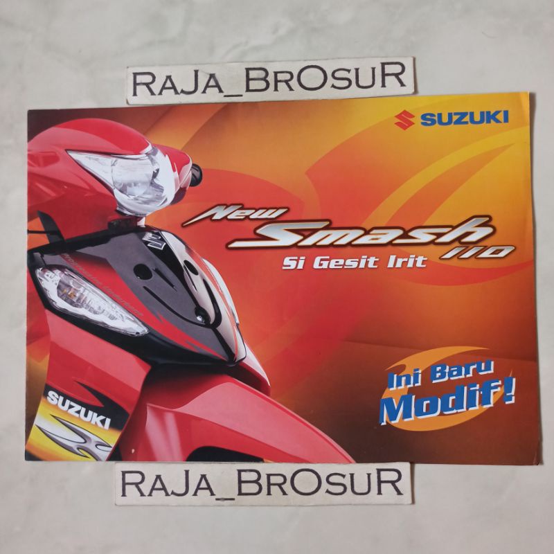 Poster brosur katalog leaflet jadul lawas Suzuki New Smash110/Smash 110 2006