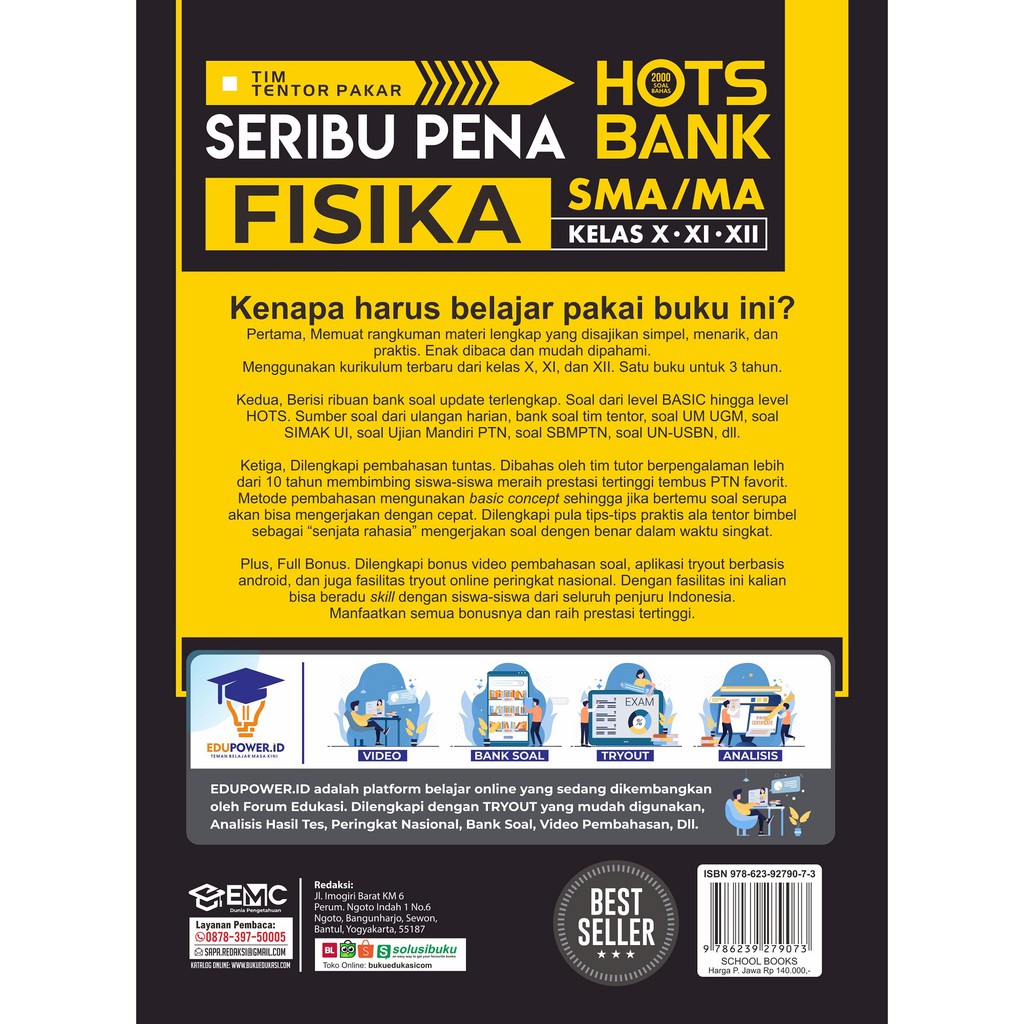 NEW!! BEST SELLER BUKU SMA SERIBU PENA HOTS BANK : FISIKA SMA/MA-2