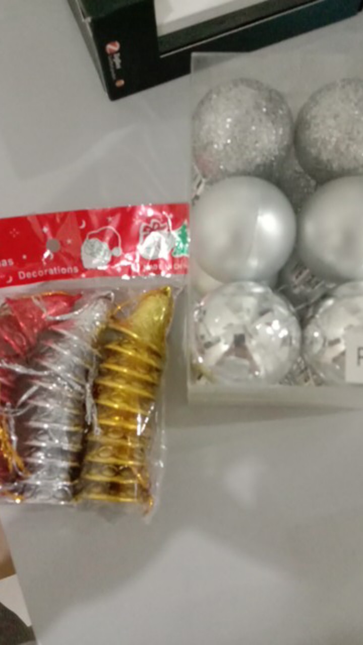 Aksesoris Ornamen Hiasan Gantungan Pohon Natal Lonceng Santa Claus Salju Rusa Bintang