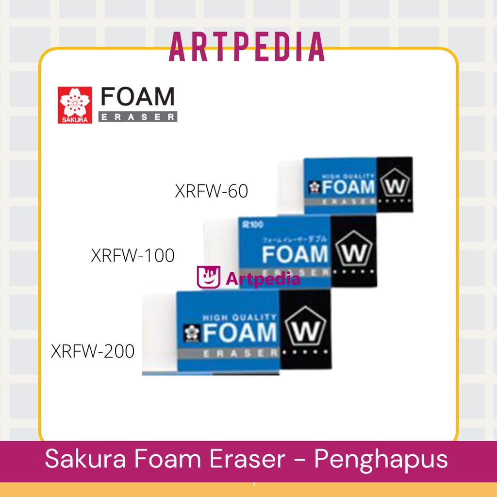 

Sakura Foam Eraser - Sakura eraser foam - Penghapus Putih Sakura