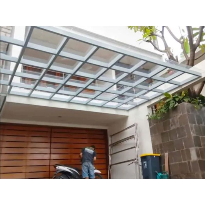 kanopi solartuf/kanopi solarflat transparan