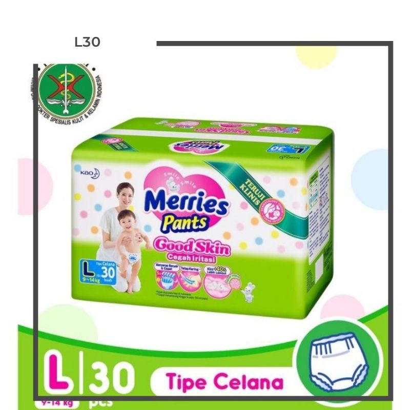merries L30 / Pampers merries / popok merries / popok sekali pakai