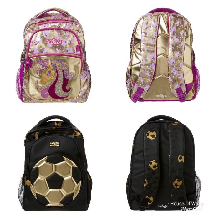 Smiggle Gold Backpack - Tas Smiggle Backpack