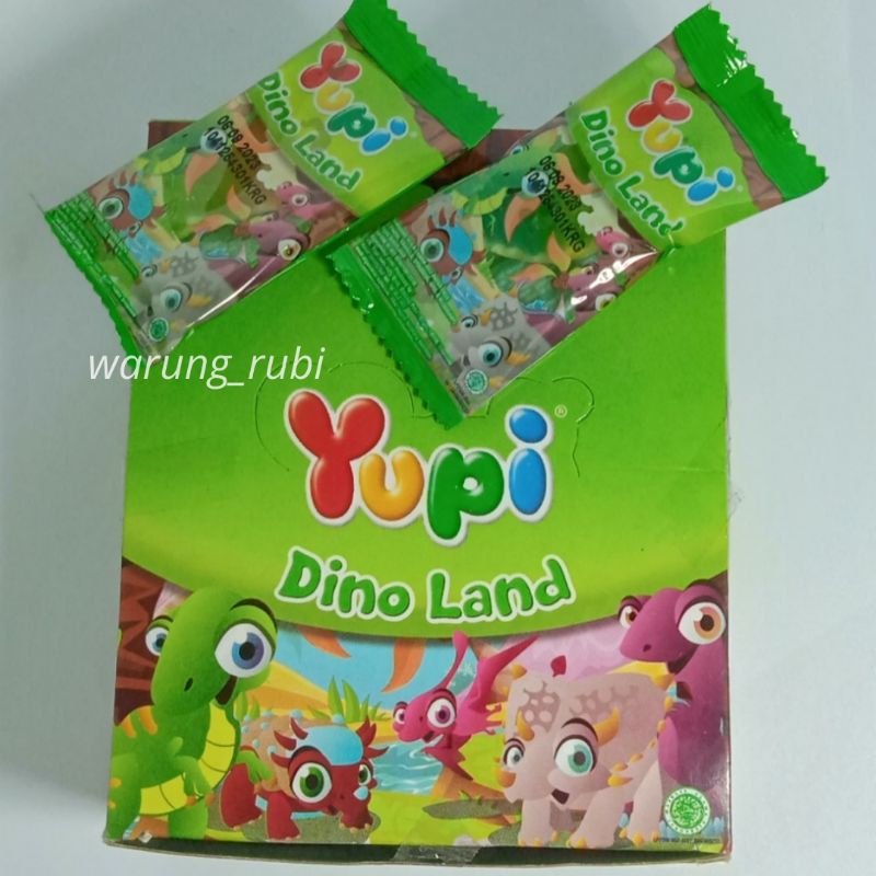 Yupi Dino Land 7 gram, Harga 1pcs. Kembang Gula Lunak Jeli Aneka rasa. Jajanan Jadul Cemilan Makanan