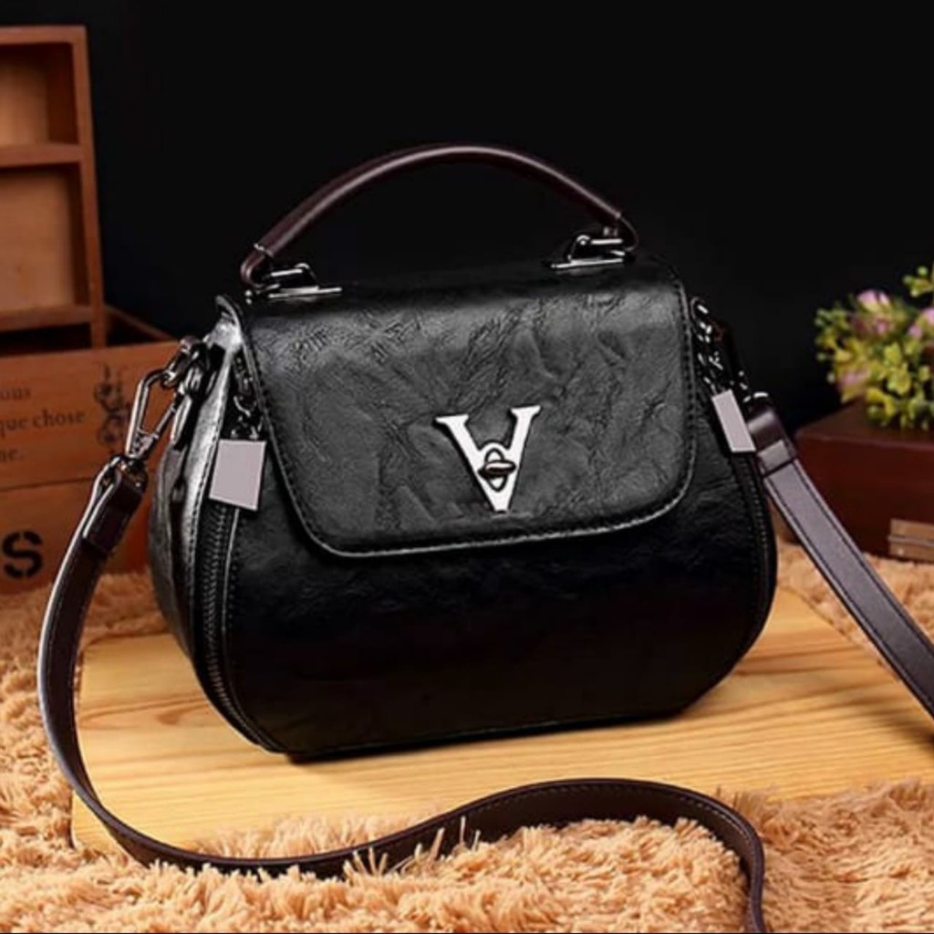 Tas handbag mini wanita model V fashion