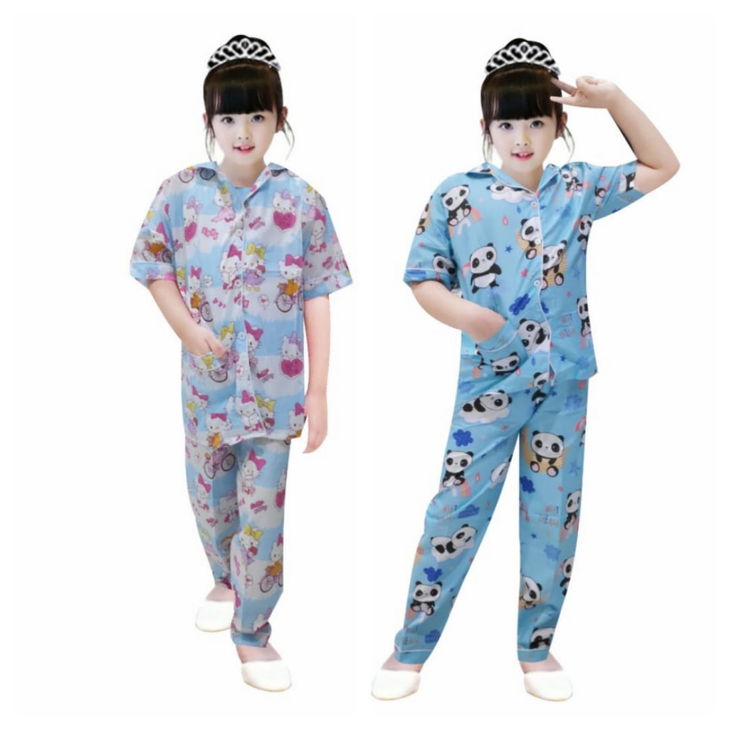 MOMOGI- PIYAMA ANAK KATUN JEPANG/PIYAMA MURAH DAN NYAMAN /PIYAMA UNISEX / Usia 3th-10th