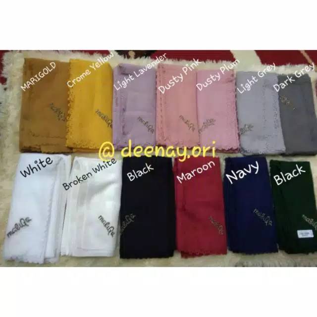 MALIQA SCARF.  MALIQA ORIGINAL VOAL POLOS.