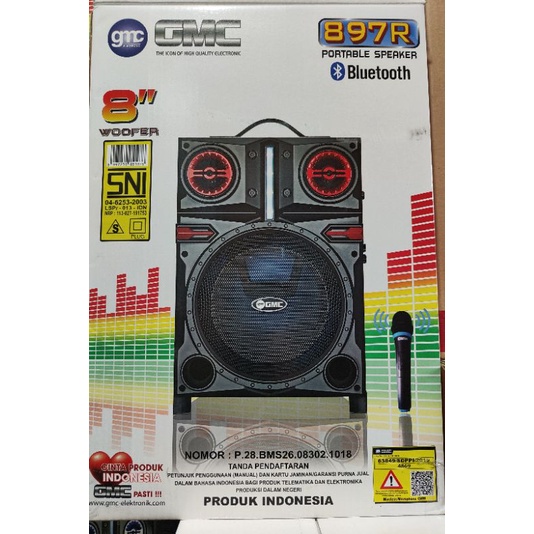 speaker aktif bluetooth portable GMC 897R