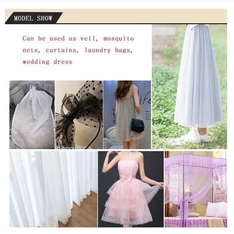 Soft Tulle Fabric - Kain Tulle Lembut (150x100cm)