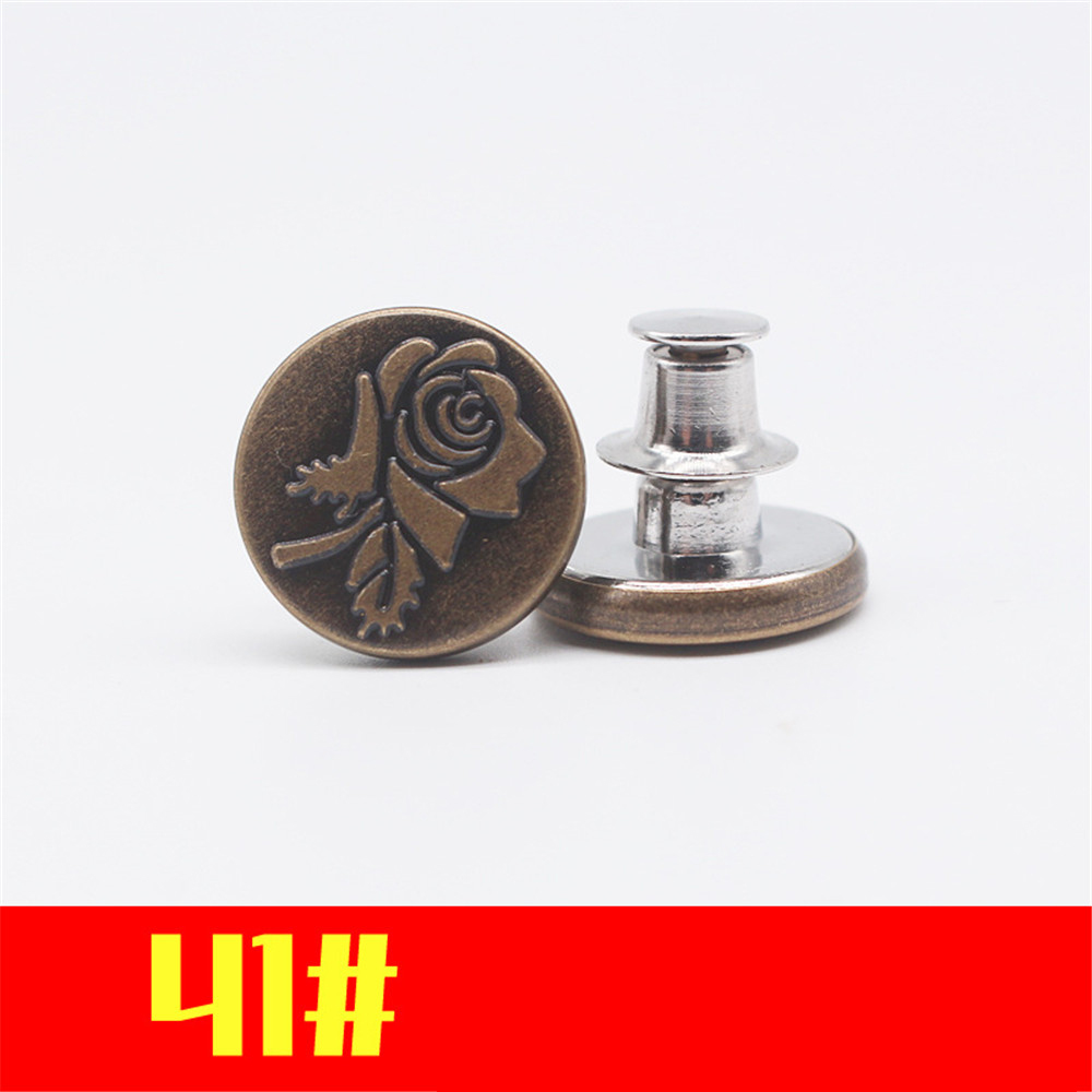 【TERSEDIA &amp; COD】2PCS Kancing Bahan Metal Ukuran 17mm Untuk Aksesoris Pakaian