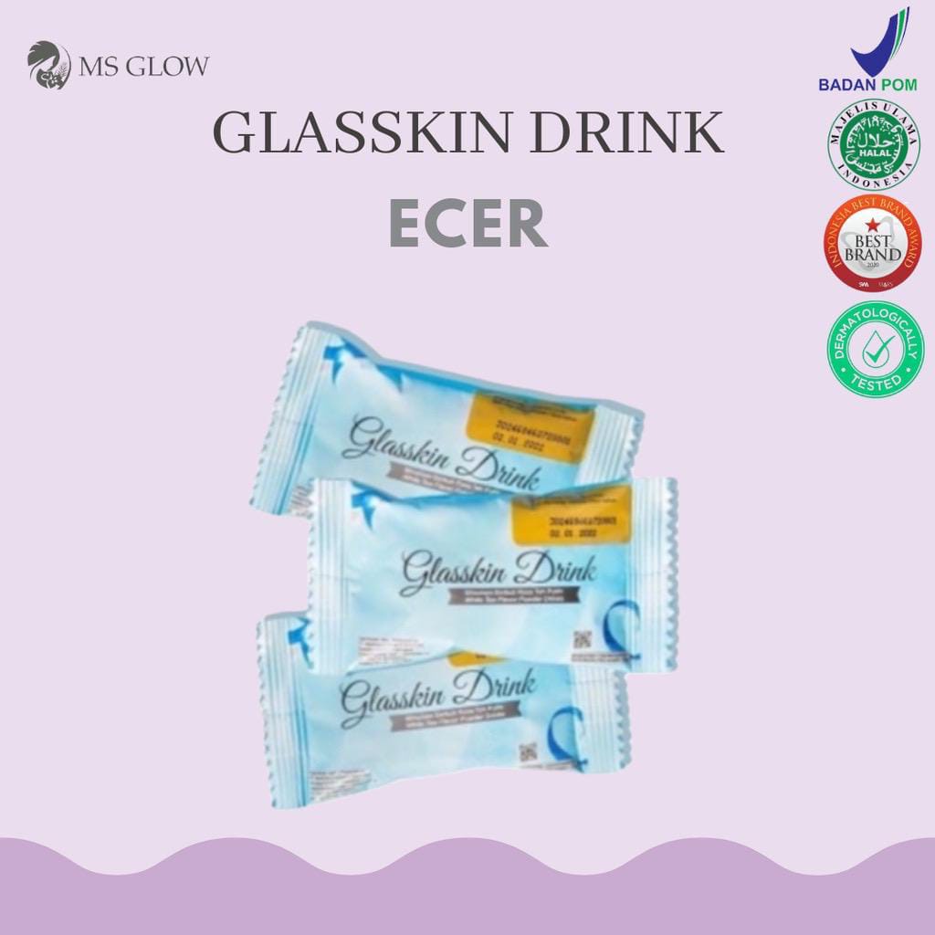 MS GLOW GLASSKIN DRINK ECER | GLASSKIN DRINK SACHET | GLASSKIN DRINK SATUAN