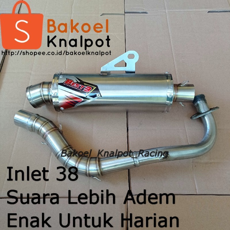 Knalpot Best3 Inlet 38 Nmax / Knalpot Beat / Knalpot Vario / Knalpot Scoopy / Knalpot Mio / Aerox