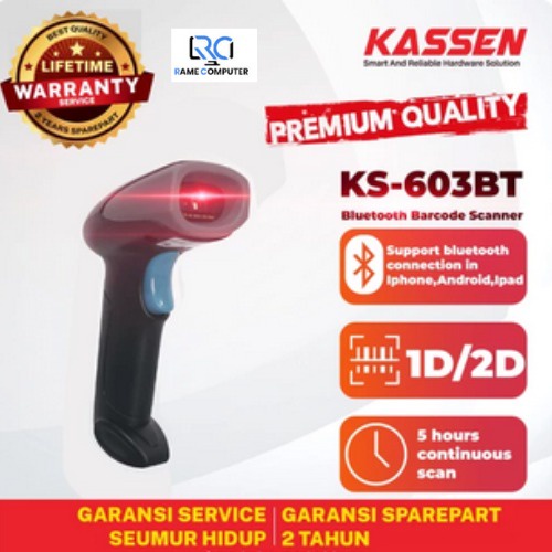 BARCODE SCANNER 2D WIRELESS BLUETOOTH KASSEN KS 603 BT