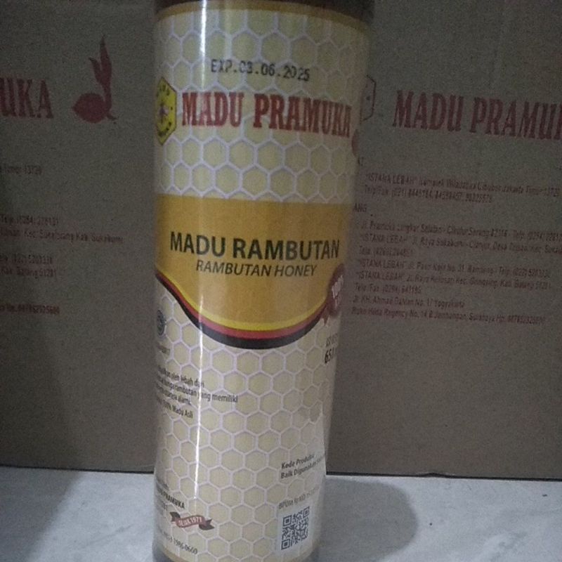 

madu Pramuka rambutan 650 ml
