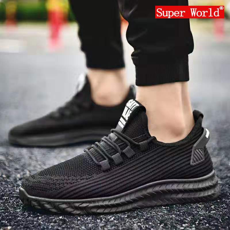 Sepatu Pria sneakers Hitam Grey Dane And Dine - S0158