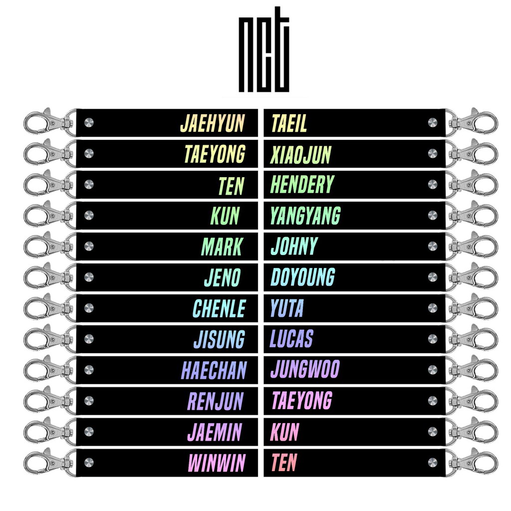 [STRAP] NCT dream 127 laser hologram import murah hendery xiaojun winwin jaemin jaehyun