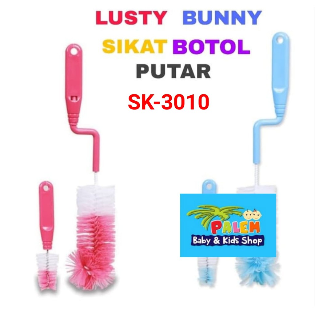 lusty Bunny Sikat Botol Busa Dan Sikat Dot Bayi / Pembersih Botol Dan Dot Bayi