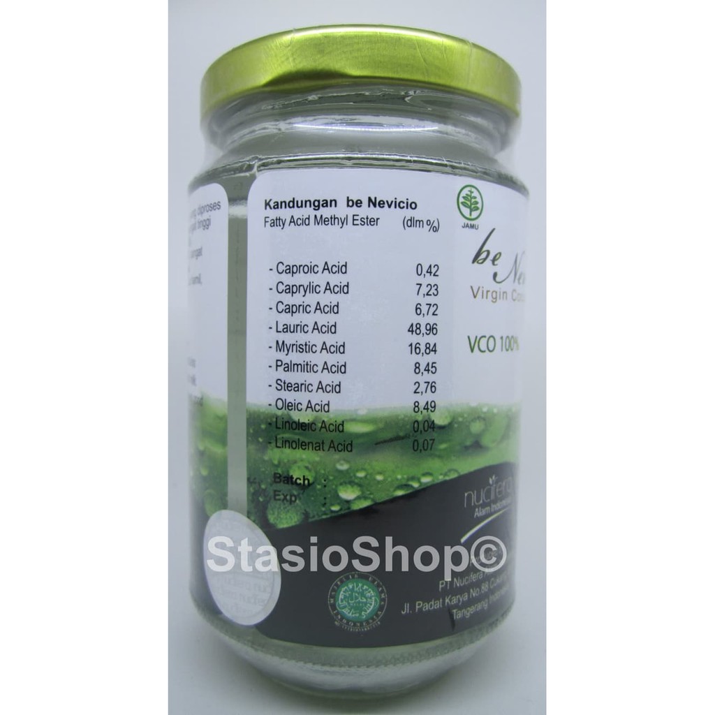 

be Nevicio VCO Virgin Coconut Oil minyak kelapa murni 330ml Limited