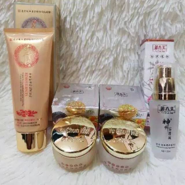 PAKET LENGKAP Yu Chun Mei CORDY CREAM CORDY CREAM YU CHUN MEI (CREAM SIANG&amp;MALAM,SABUN,SERUM)