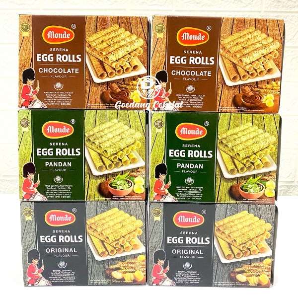 Jual Monde Egg Roll Rolls All Variant Coklat Original Pandan Gram