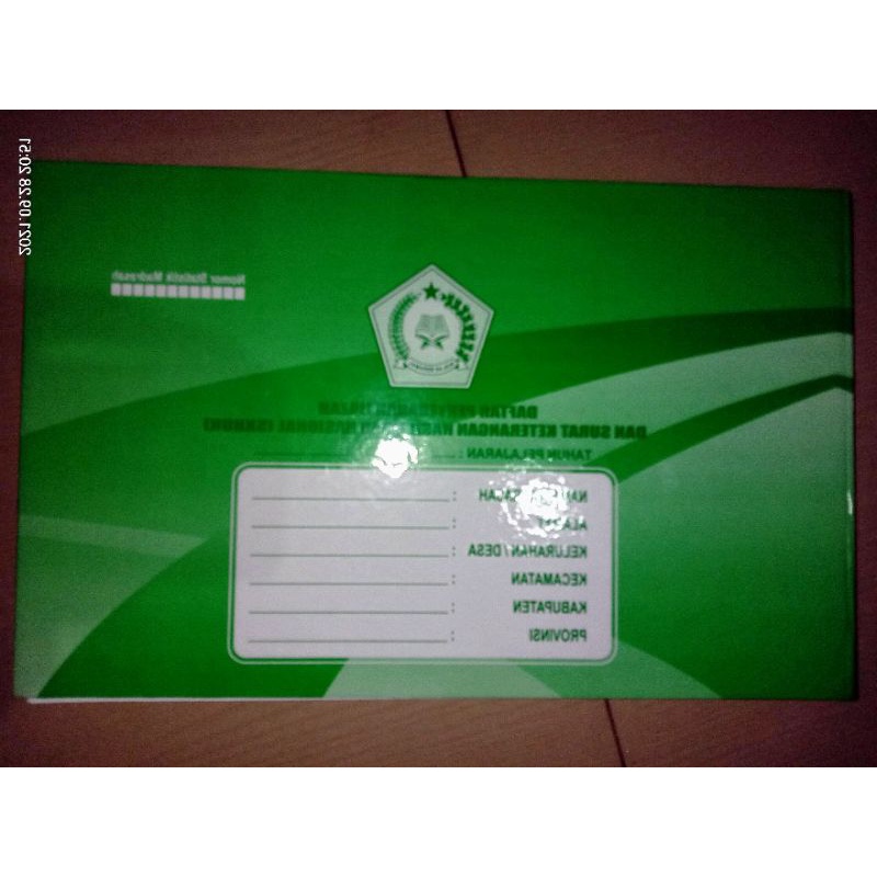 

buku penyerahan ijazah sttb isi 140 lembat untuk MI Mts MA