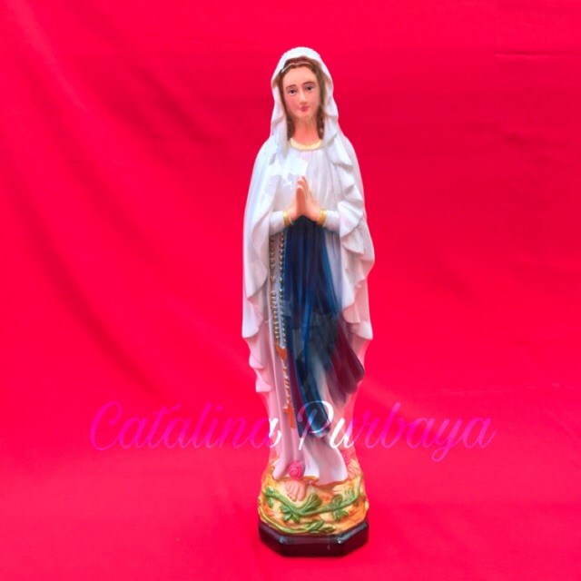 Patung bunda Maria Lourdes 40cm