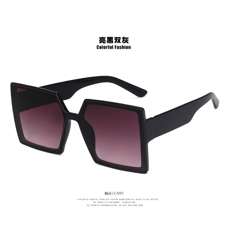 ISANUR97 | Dyior Sunglasses | Kacamata Kotak Frame Besar Kacamata Fashion Wanita Kacamata Hitam Bentuk Square Big Frame